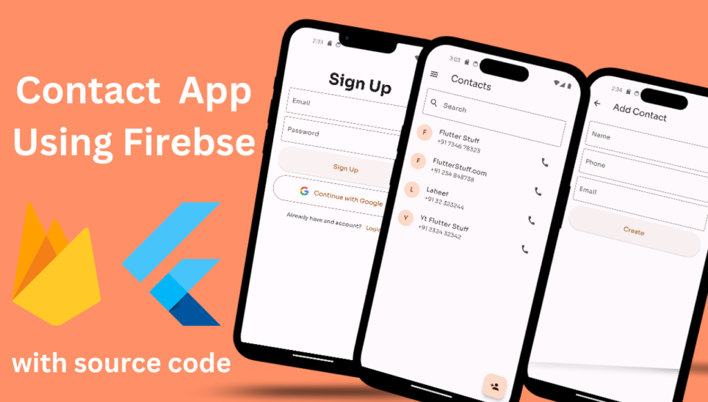 contact app using firebase in flutter