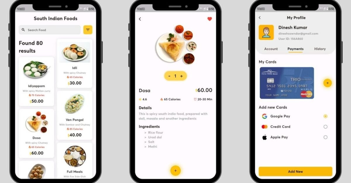 Food App UI Design