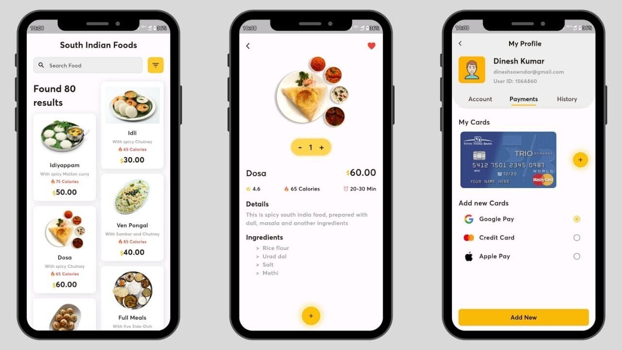 Food App UI Design