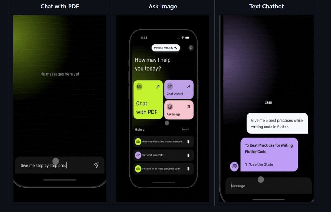 Flutter AI App using Flutter with source code in 2024 - Flutter Stuff