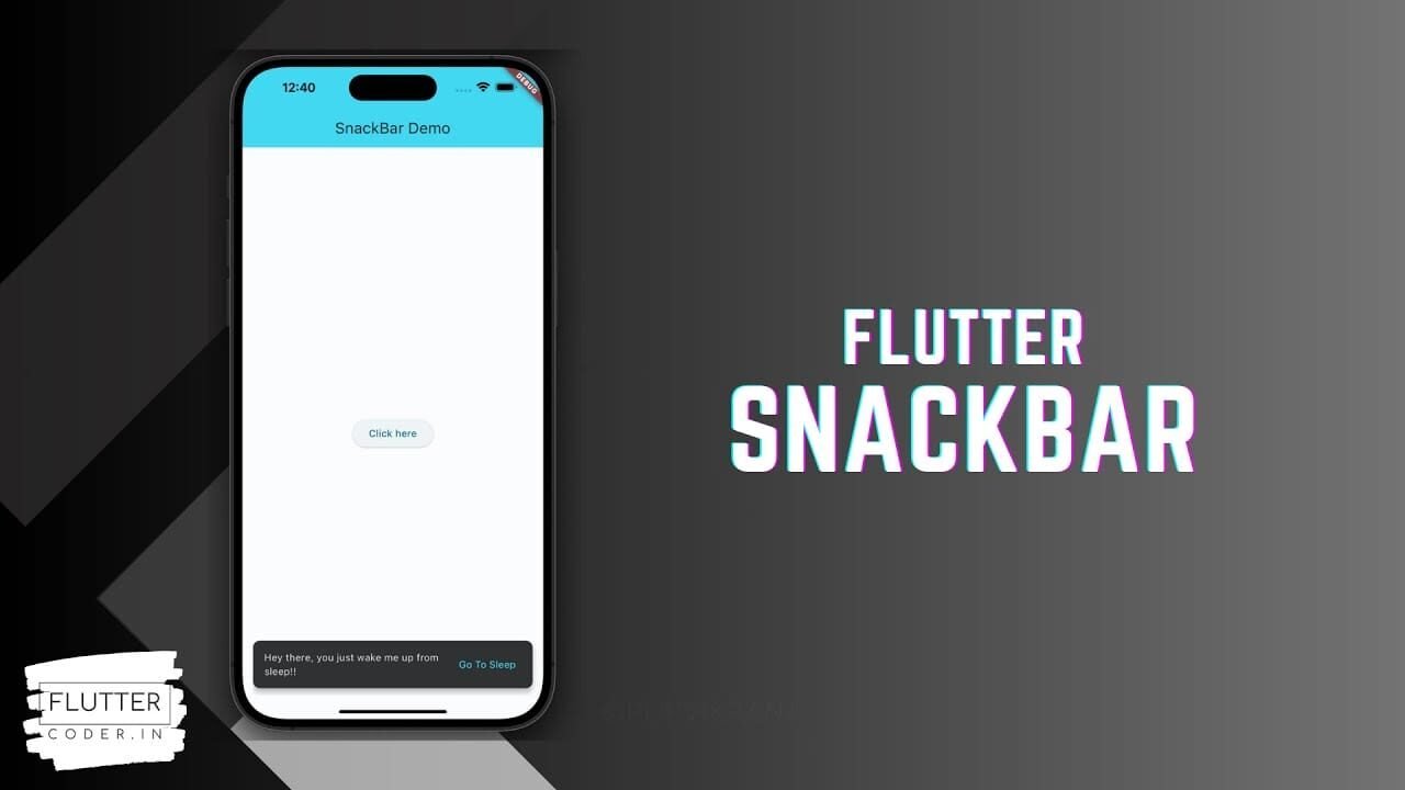 how to use the snackbar in flutter